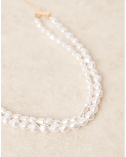 Asos design curve - collier ras ASOS en coloris Brown