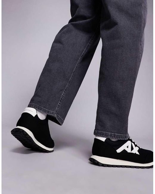 Sneakers Nere E Bianche Con Logo di ARMANI EXCHANGE in Blue da Uomo