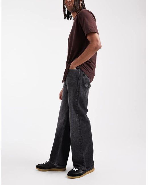 Jack & Jones Black Toby Flared Jeans for men