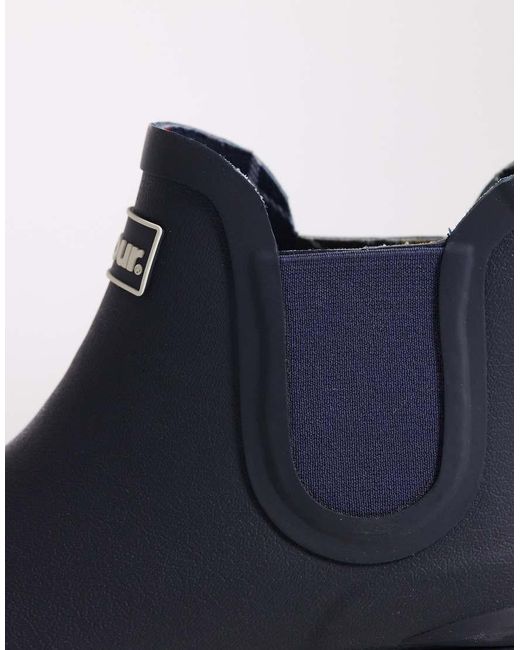 Barbour Blue Wilton Chelsea Wellington Boot