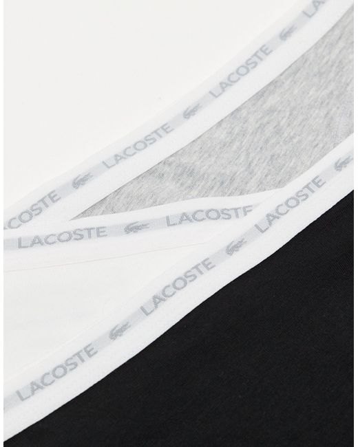 Lacoste White – 3er-pack slips