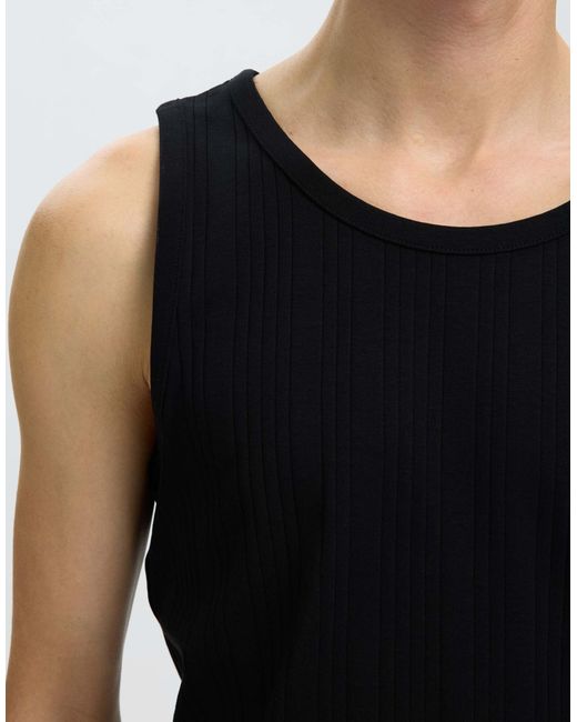 Débardeur SELECTED pour homme en coloris Black
