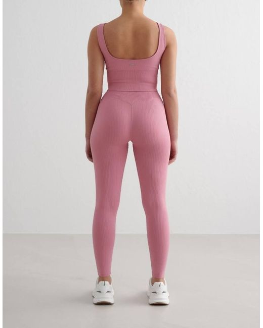 Aim'n Pink Desert Rose Ribbed Seamless Tights