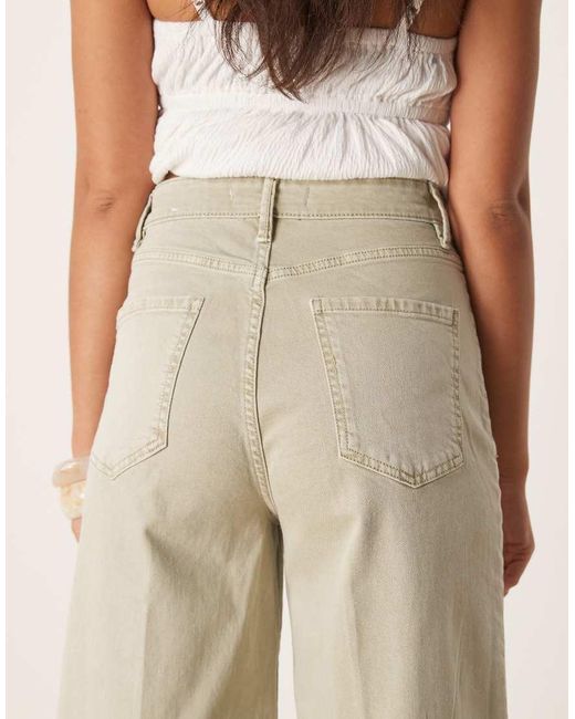 Mango Natural Straight Leg Loose Fit Jeans