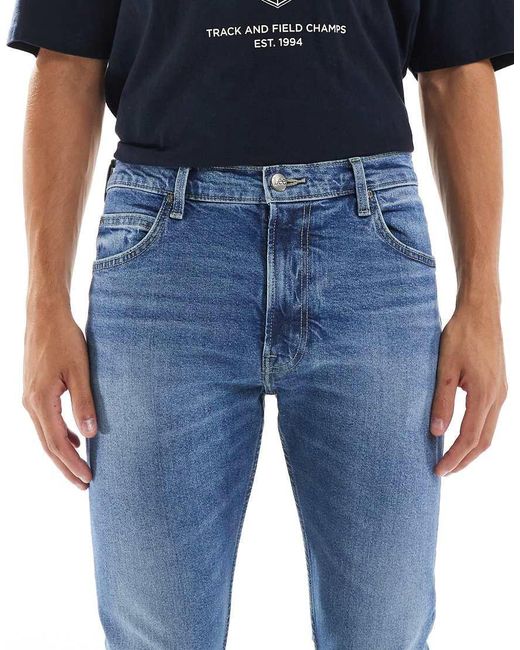 Lee Jeans Blue Rider Slim Fit Jeans for men