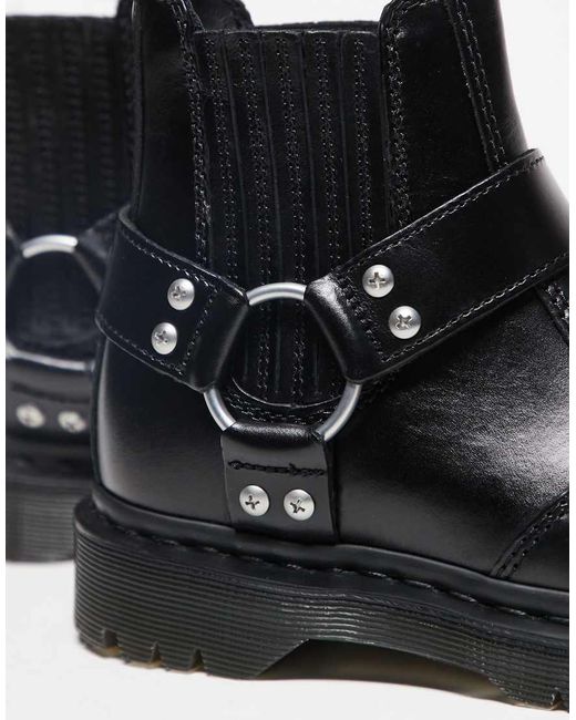Dr. Martens Black 2976 Harness Chelsea Boots