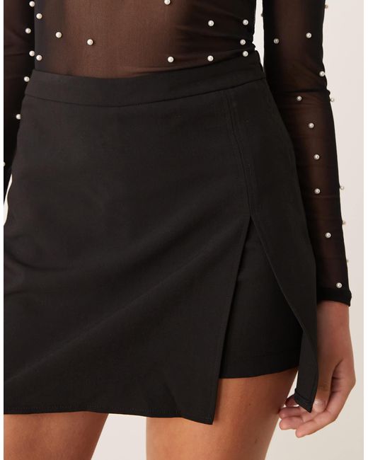 Pimkie Black Side Split Skort