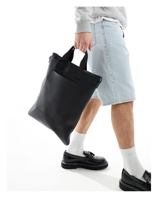 Fenton Pocket Tote Bag in Black for Men | Lyst