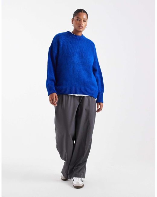 ASOS Blue Asos design curve – oversize-pullover