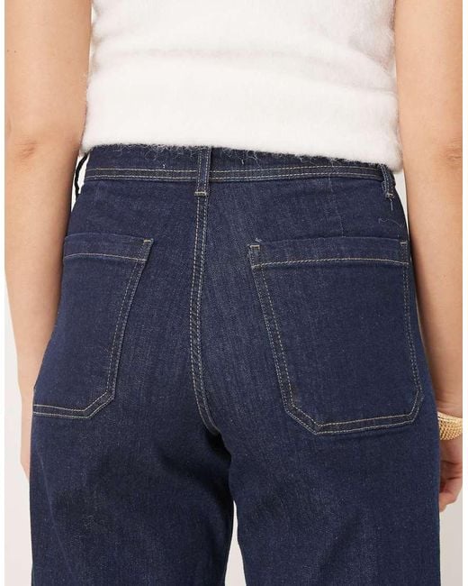 Jdy Blue High Waist Wide Leg Jeans