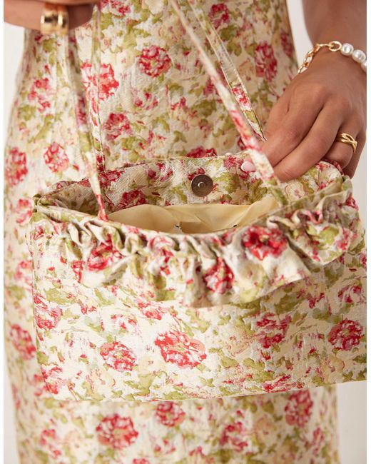Sister Jane Multicolor Dream Jacquard Frill Detail Bag