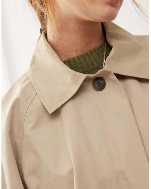 Weekday Natural Nara Oversized Car Coat