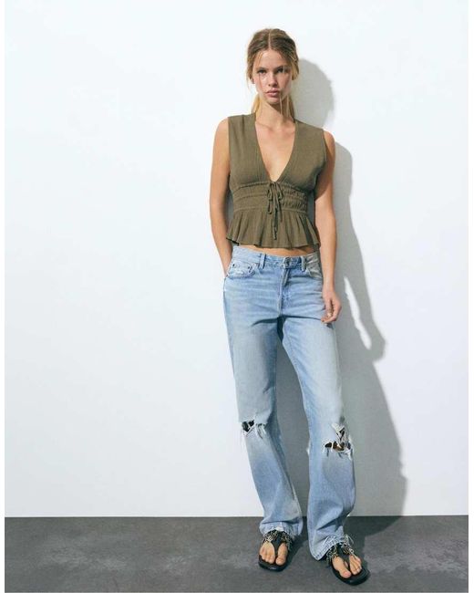 Top di Pull&Bear in Green