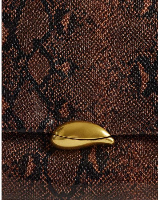 ASOS Brown Large Soft Clutch