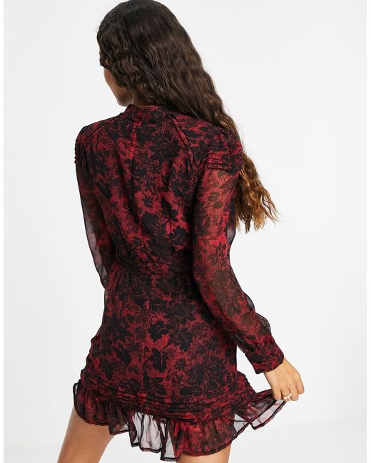 topshop pintuck mini dress