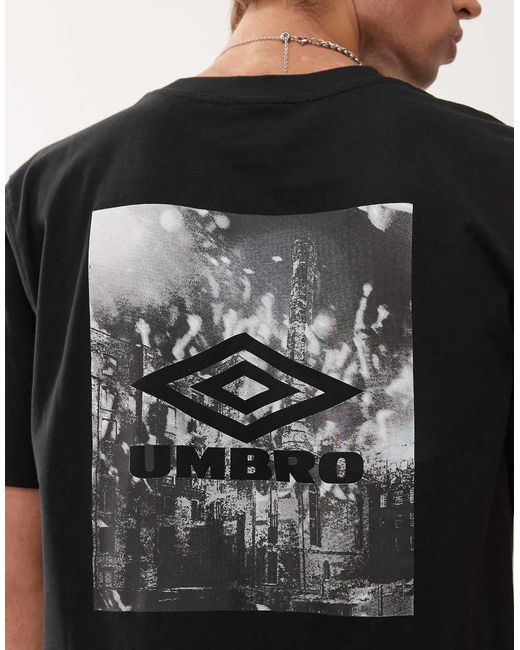 Umbro Black Industry Graphic T-Shirt for men