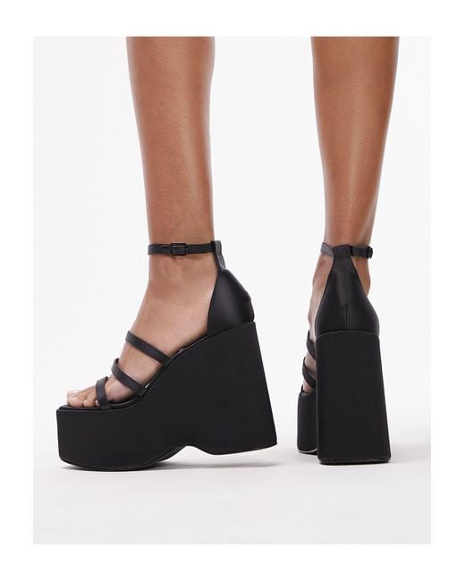 black roxie wedge heels