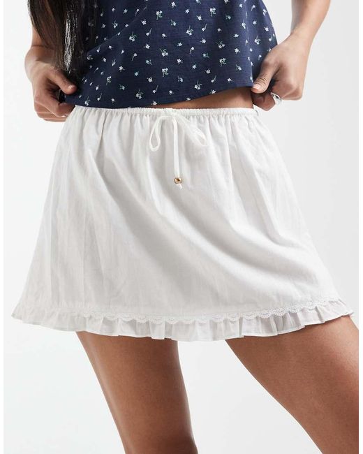 Cotton On Blue Edie Low Rise Mini Skirt
