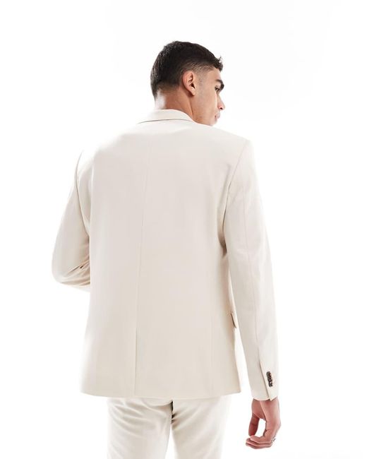 ASOS White Four Way Stretch Skinny Suit Jacket for men