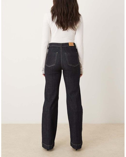 Gina Tricot Black Tailored Flare Jeans