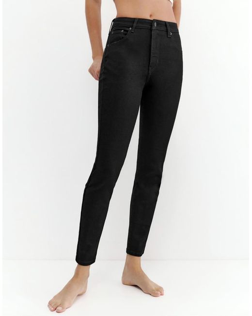 Pull&Bear Black High-waist Skinny Jeans