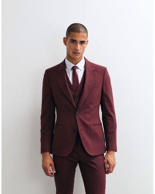 Blazer ASOS pour homme en coloris Red