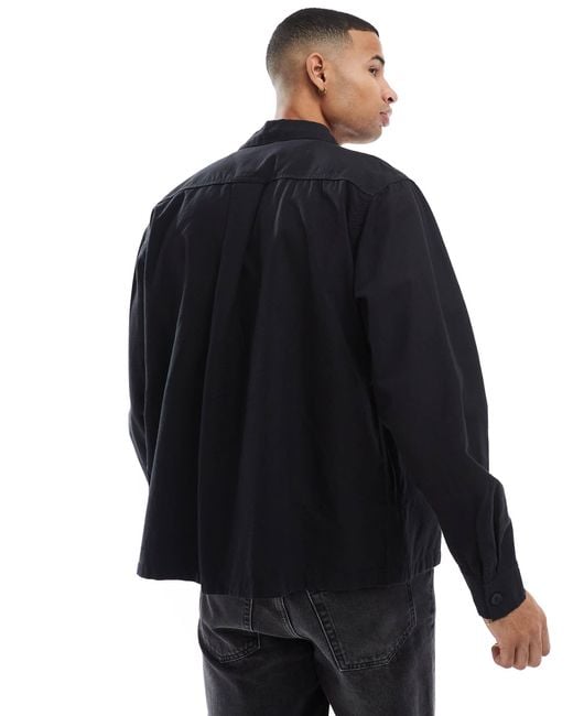 Jack & Jones Blue Linen Blend Overshirt for men