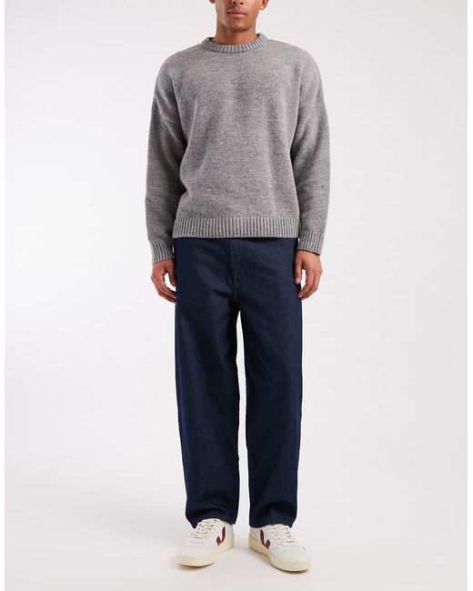 Jack & Jones Gray Dan Barrel Jeans for men