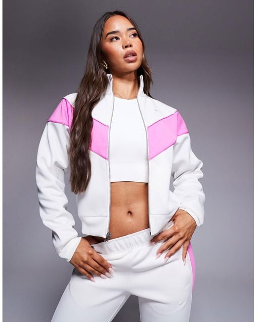 Nike Women's Gray Windrunner Polyknit Track Jacket