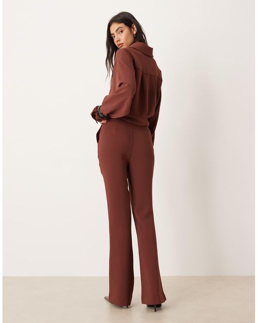 ASOS Tailored Slinky Flare Trousers Co-Ord