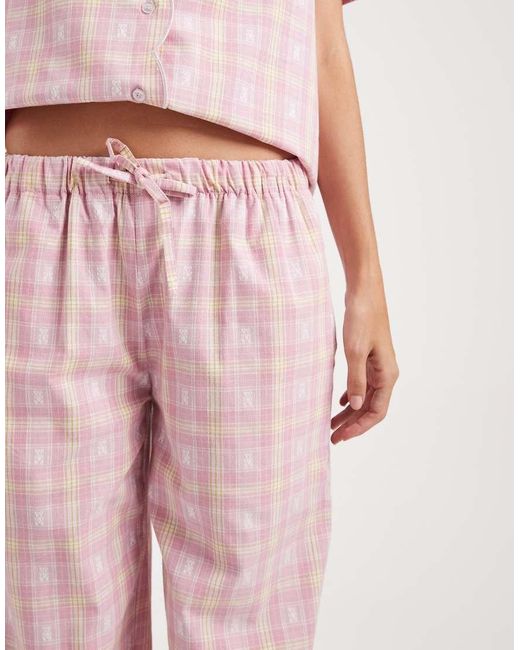 Daisy Street Pink Short Sleeve Pyjama Set
