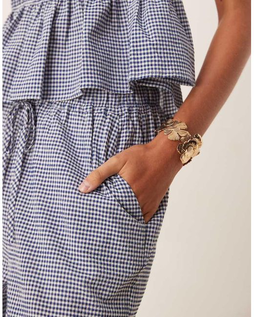 Aware Blue Seersucker Relaxed Trouser Co-ord