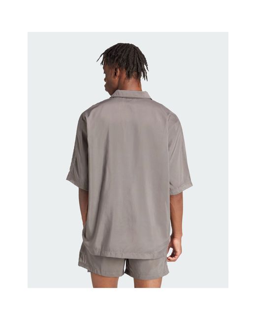 Camicia a maniche corte di Adidas Originals in Gray da Uomo