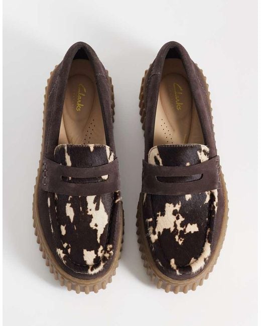 Clarks Brown Torhill Penny Shoes