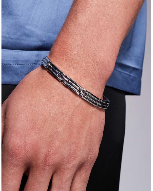 ASOS Blue Watch Strap With Embossed Detail for men