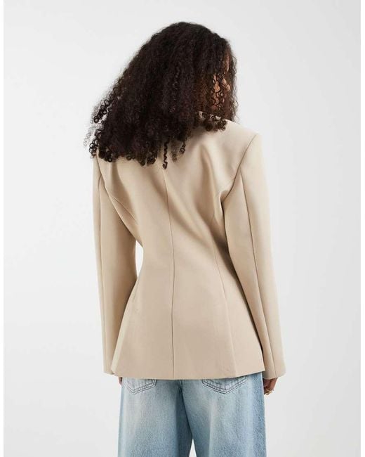 ASOS Blue High Wrap Blazer
