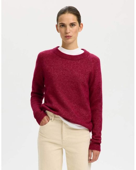 SELECTED Trui in het Red