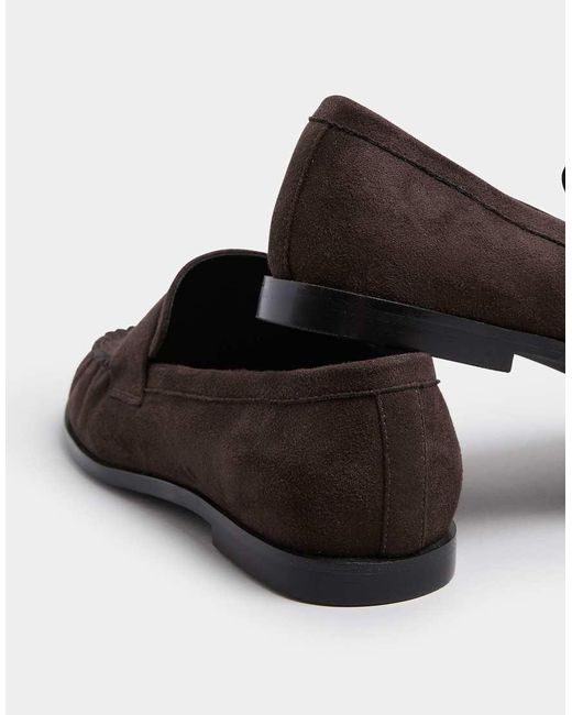 Long Tall Sally Brown Flat Loafers