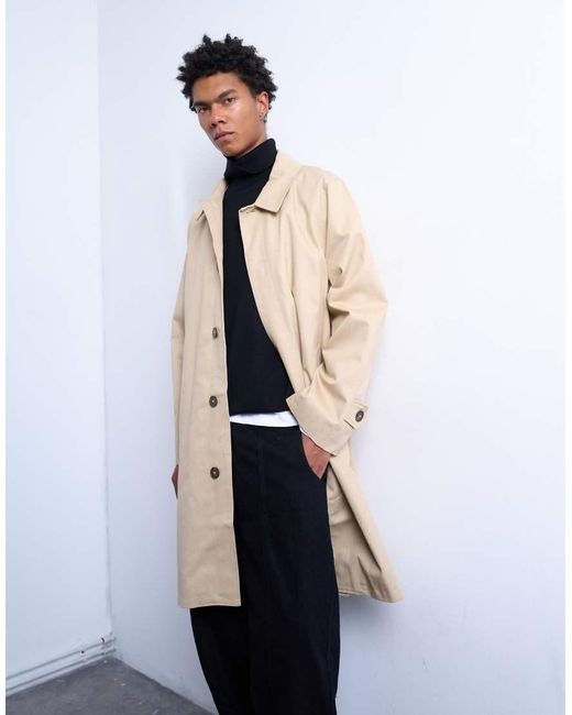 Impermeabile di Topman in White da Uomo