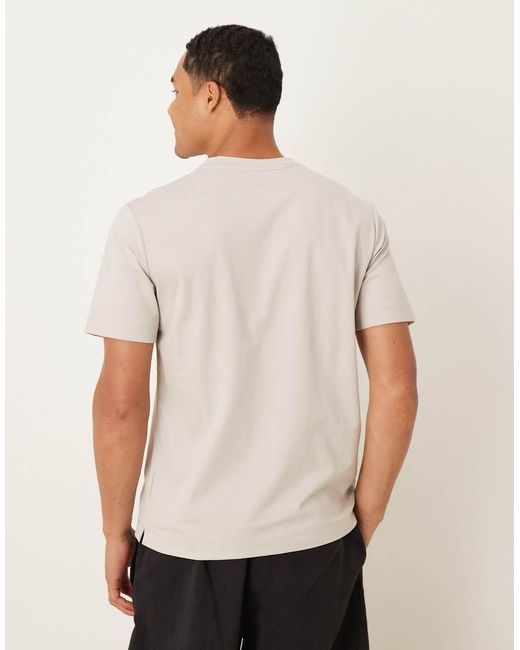 Mango White Cotton Mix T-Shirt for men