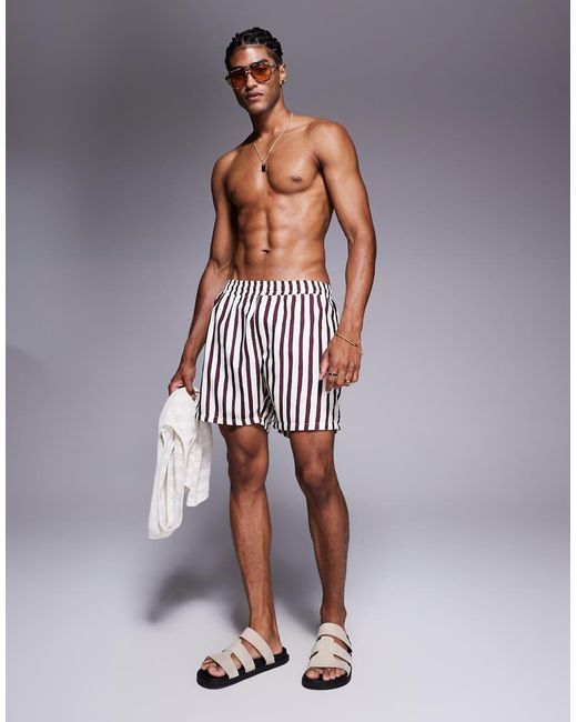 ASOS Red Swim Shorts for men