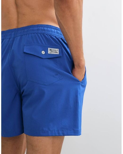 Polo Ralph Lauren Blue Traveller Swim Trunks
