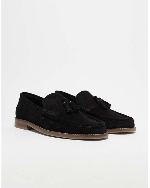 ASOS Black Tassel Loafers for men