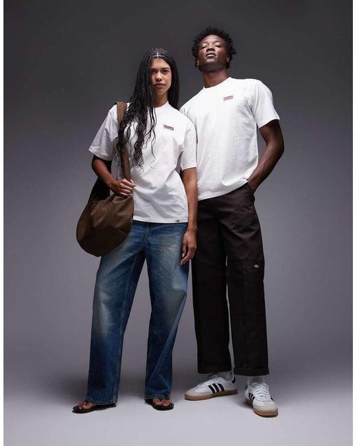 Dickies Gray Flag Logo T-shirt