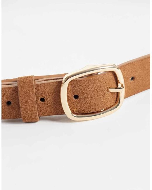New Look Brown Suede Belt