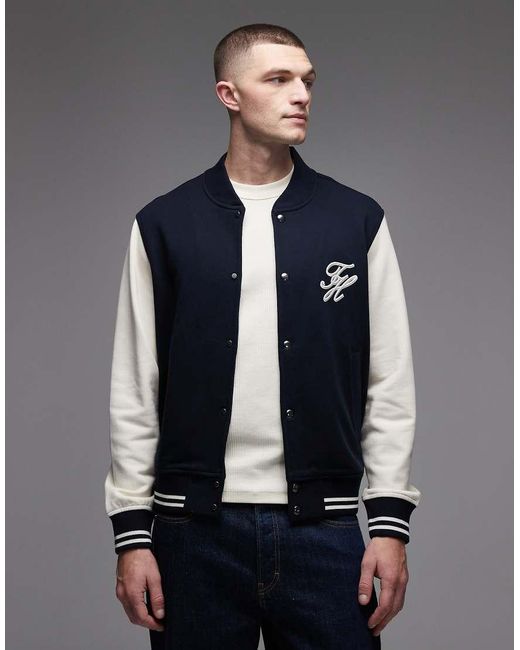Tommy Hilfiger Gray Script Color Block Jacket for men
