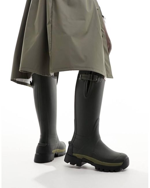 Hunter Green Balmoral Adjustable Wellington Boot