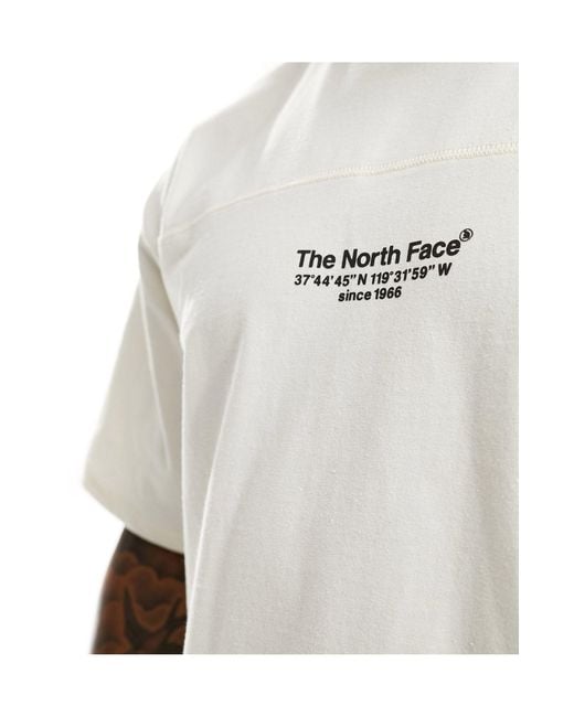 The North Face White Stratus Back Print T-shirt for men