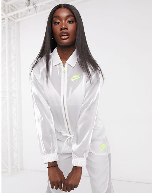 Nike Air – transparente jacke in Weiß | Lyst DE
