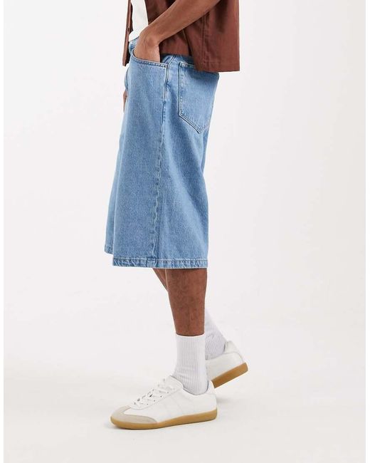 Cotton On Blue Super Baggy Jort for men